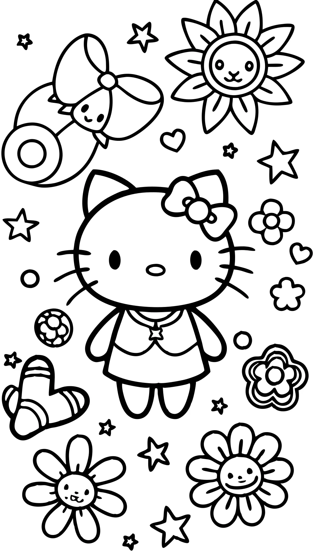 coloriages Hello Kitty gratuits